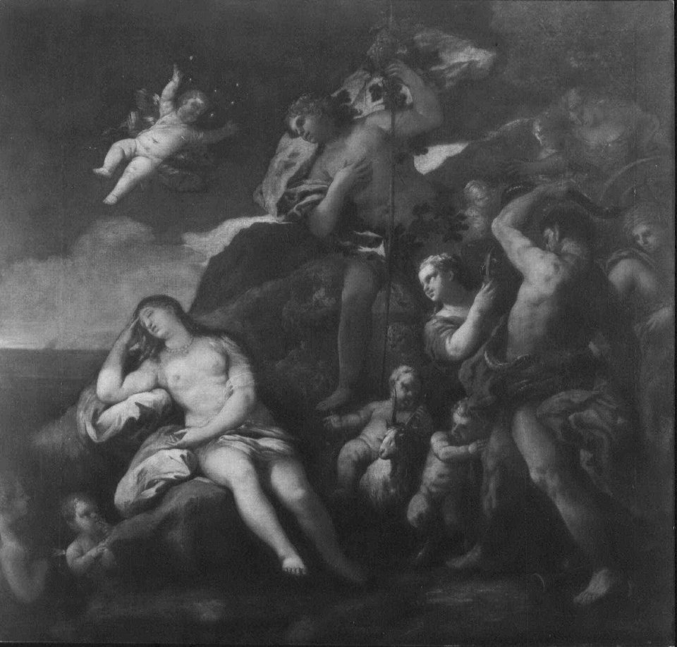 Attributed to the studio of Luca Giordano (Naples 1634-Naples 1705) - Bacchus Finds the Sleeping Ariadne on Naxos - RCIN 406120 - Royal Collection