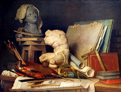 Attributs de la peinture, de la sculpture et de l'architecture - Anne Vallayer-Coster