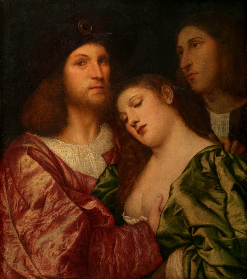 Attributed to Titian (c. 1488-Venice 1576) - The Lovers - RCIN 403928 - Royal Collection