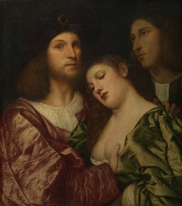 Attributed to Titian (c. 1488-Venice 1576) - The Lovers - RCIN 403928 - Royal Collection