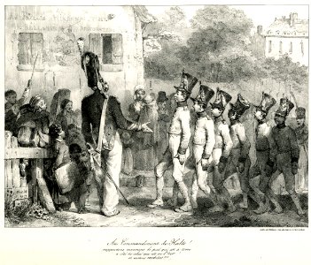 Au commandement de halte! (BM 1855,0414.160)