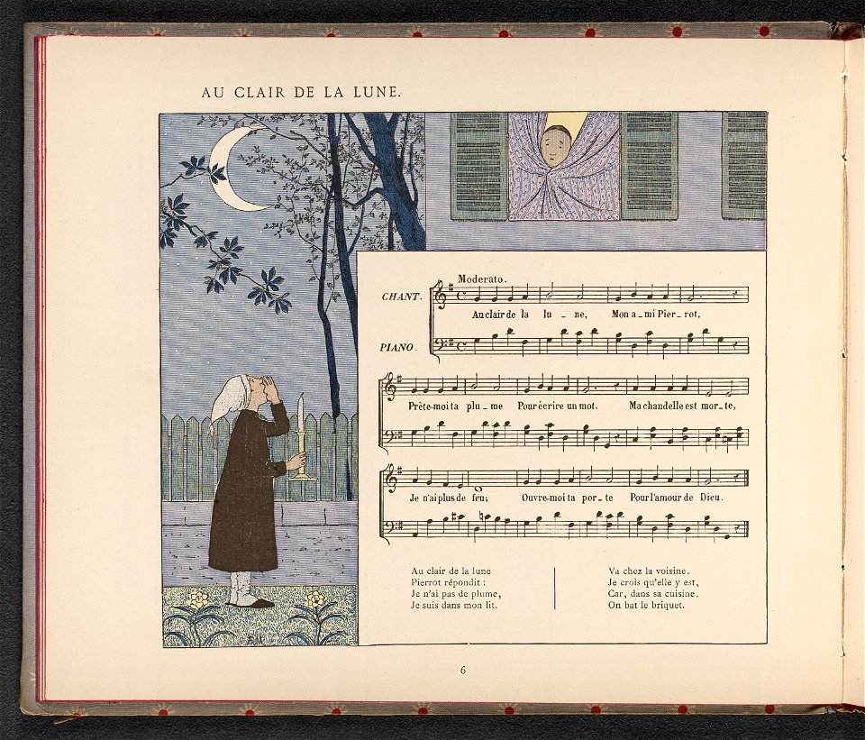 Au Clair de la Lune children's book
