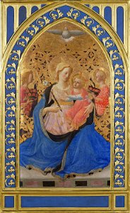 Attributed to Zanobi Strozzi (1412-68) - The Madonna of Humility with Angels - RCIN 400039 - Royal Collection