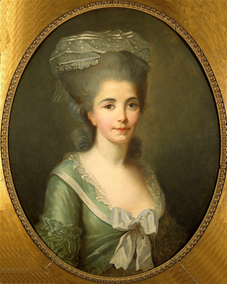 Attribué à Vestier - Portrait de femme, J 101