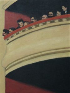 Au Français, troisième galerie impression de théâtre (Vallotton)