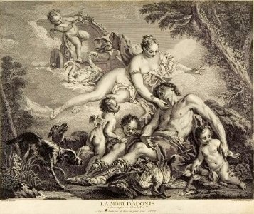 Aubert - Boucher - La mort d'Adonis