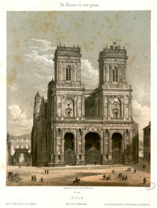 Auch - Vue de la Cathédrale - Fonds Ancely - B315556101 A MERCEREAU 7 015