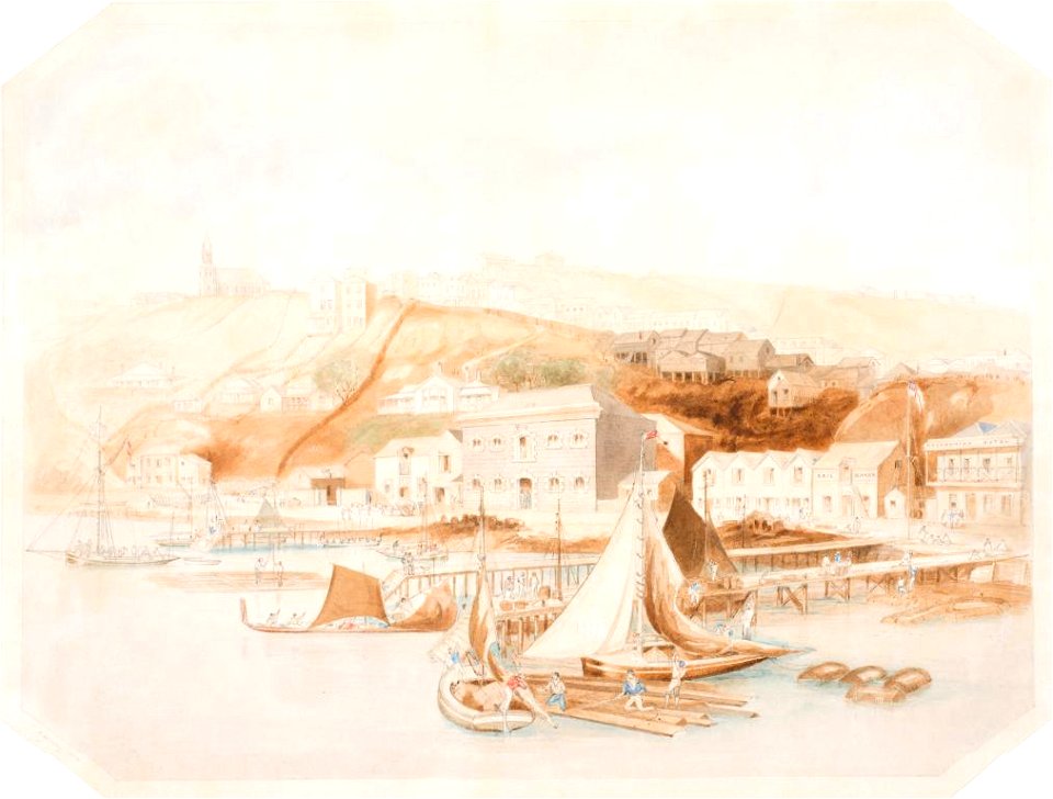 Auckland Waterfront by Charles Heaphy 1937-14