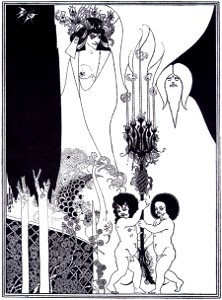 Aubrey Beardsley - The Eyes of Herod. Free illustration for personal and commercial use.