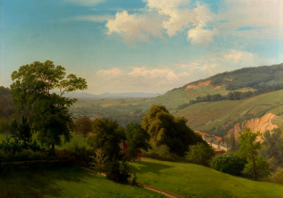August Becker (1822-87) - A view From The Villa Hohenlohe - RCIN 408971 - Royal Collection
