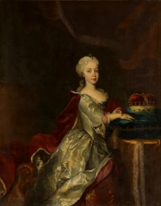 Auerbach, attributed to - Archduchess Maria Theresa of Austria - Prado. Free illustration for personal and commercial use.