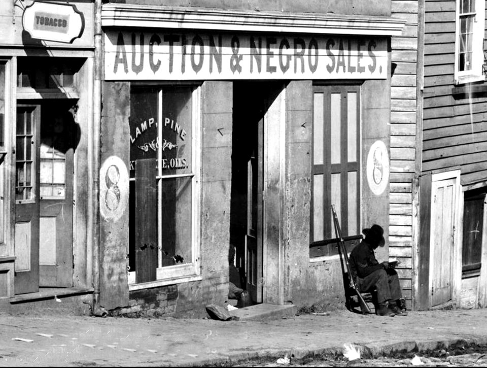 Auction and negro sales 1868