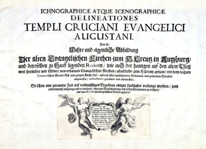 Augsburg Ichnographicae Titel