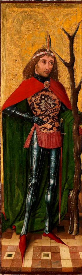Augsburger Meister - Der Heilige Achatius - 2257 - Staatliche Kunsthalle Karlsruhe
