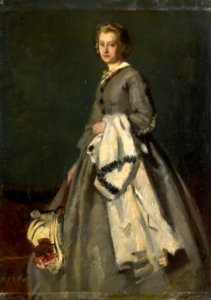 August Allebé - Een jonge vrouw
