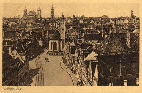 Augsburg, Bayern - Stadtansicht (3) (Zeno Ansichtskarten)