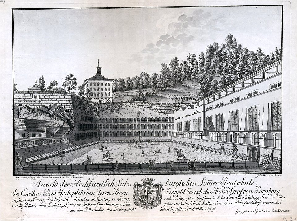 August Franz Heinrich von Naumann Ansicht der hochfürstlichen salzburgischen Sommer-Reutschule ubs G 0300 III