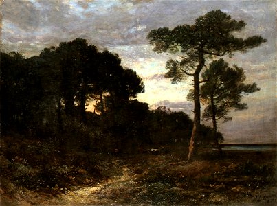 Auguin Louis-Augustin - Paysage des Landes