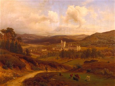 August Becker (1822-87) - Balmoral - RCIN 404457 - Royal Collection