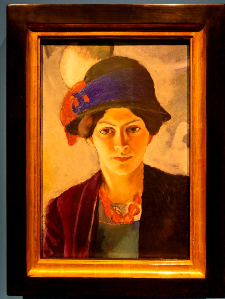 August and Elisabeth Macke-Frau des Künstlers mit Hut DSC1010