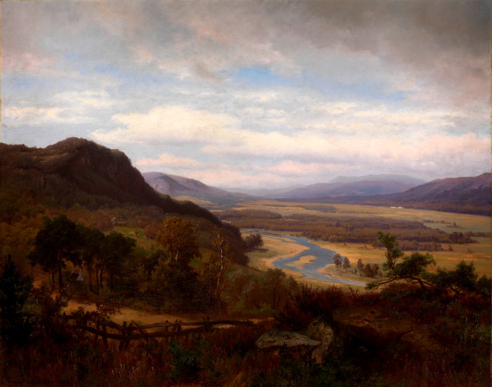 August Becker (1822-87) - The Valley of the Dee above Braemar - RCIN 403592 - Royal Collection