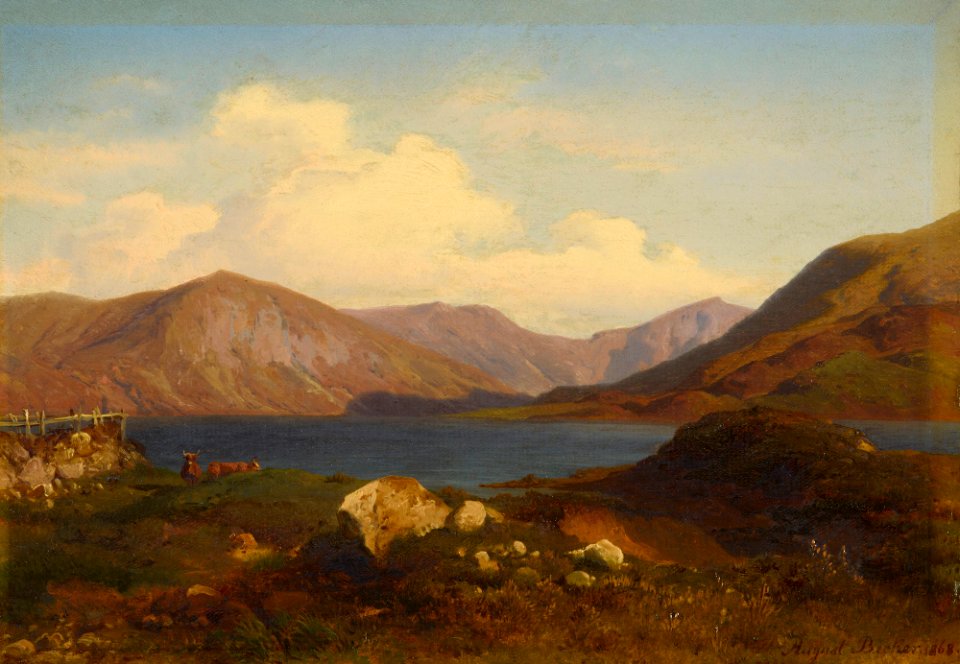 August Becker (1822-87) - Loch Callater - RCIN 404152 - Royal Collection