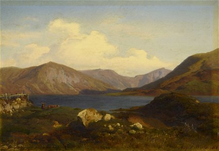 August Becker (1822-87) - Loch Callater - RCIN 404152 - Royal Collection