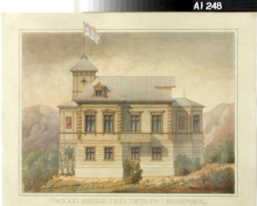 August Boman - Huvila Kaivopuistossa - A I 248 - Finnish National Gallery