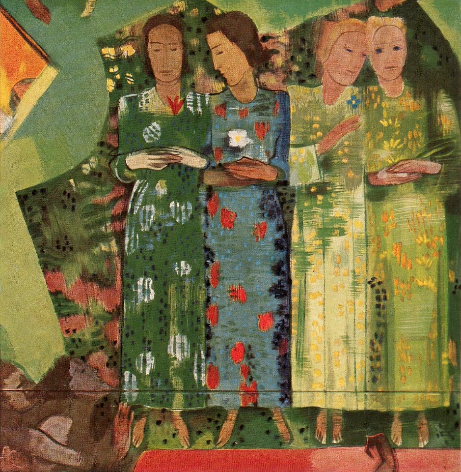 August Babberger - Ausschnitt aus dem Gemälde 'Fest der Jugend', 1928