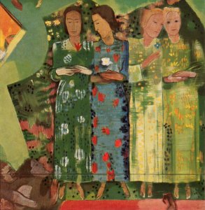 August Babberger - Ausschnitt aus dem Gemälde 'Fest der Jugend', 1928