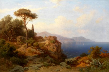 August Behrendsen Küste bei Nizza 1863