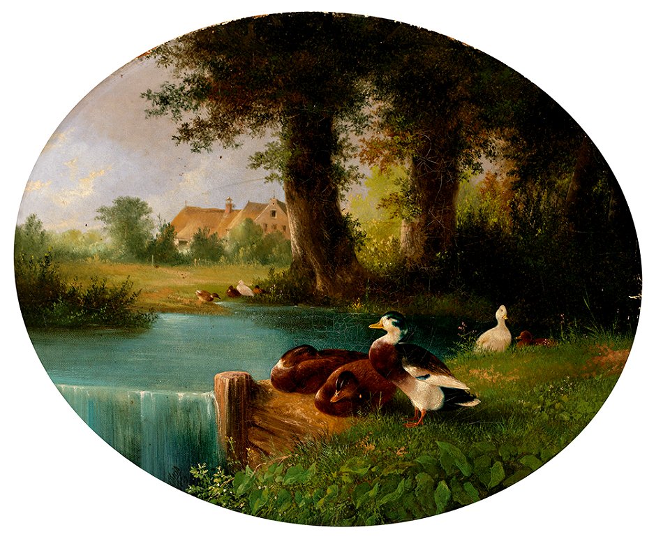 August Knip Enten am Teich 1859