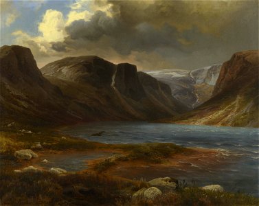 August Becker (1822-87) - Loch Avon - RCIN 403709 - Royal Collection