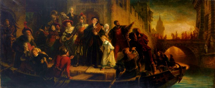 August Friedrich Pecht Übergabe der Stadt Konstanz an das Haus Österreich