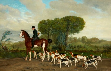 August Carl Vilhelm Thomsen (attr) Jäger mit Hundemeute 1839