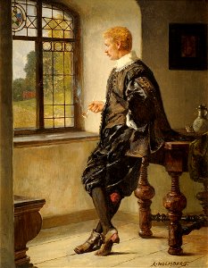 August Holmberg Rauchender Edelherr