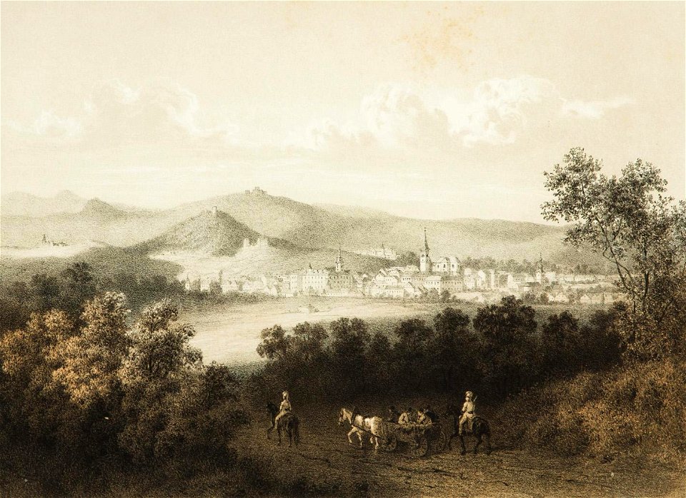 August Haun Blick auf Jicín