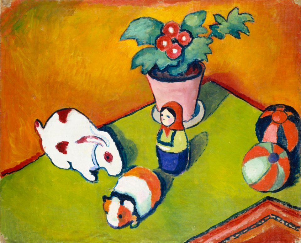 August Macke - Little Walter's Toys - Google Art Project