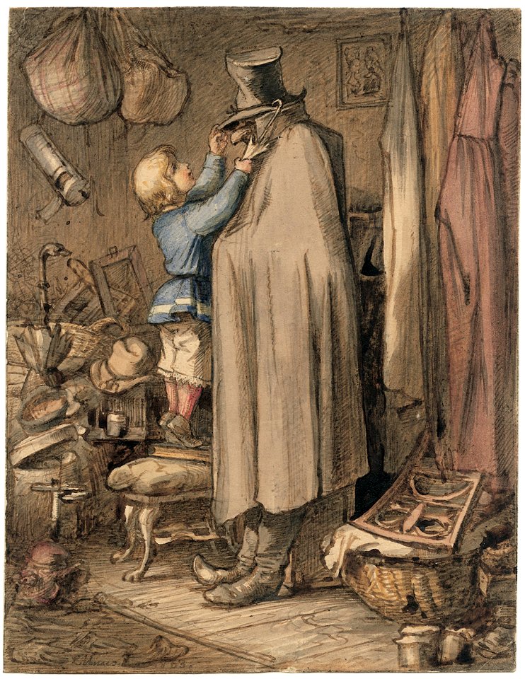 August Leopold Venus Auf dem Dachboden