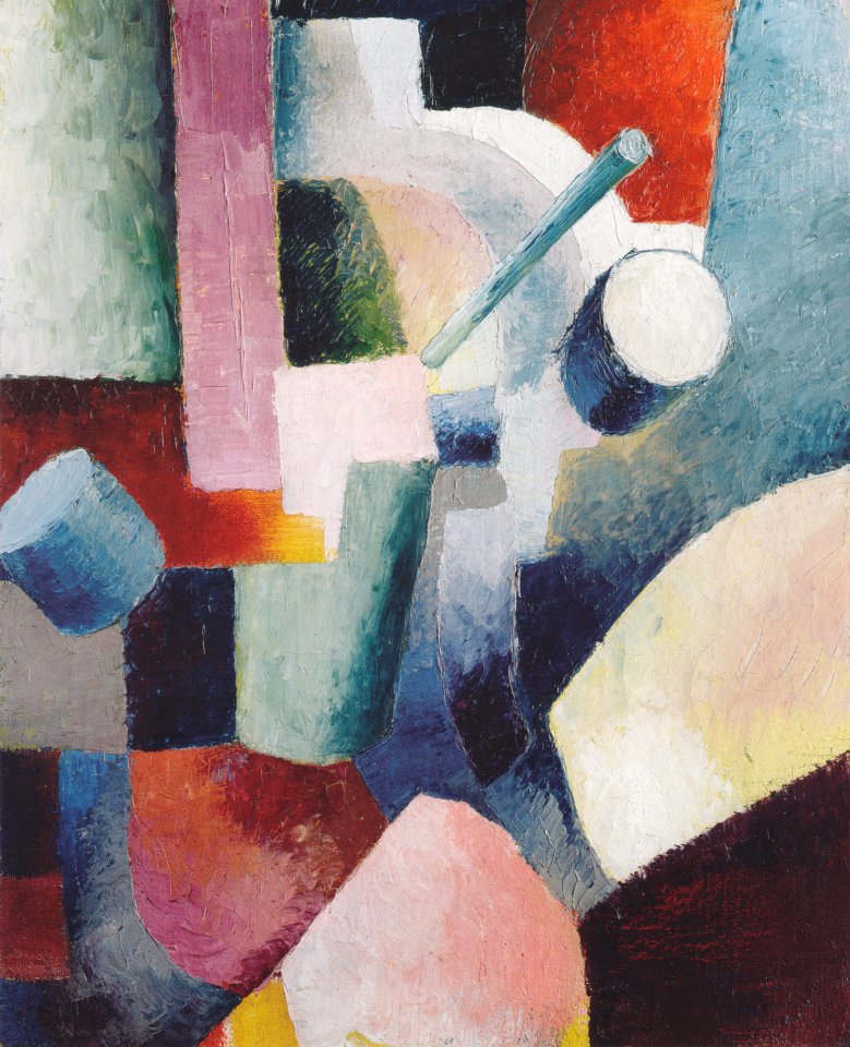 August Macke - Farbige Formenkomposition