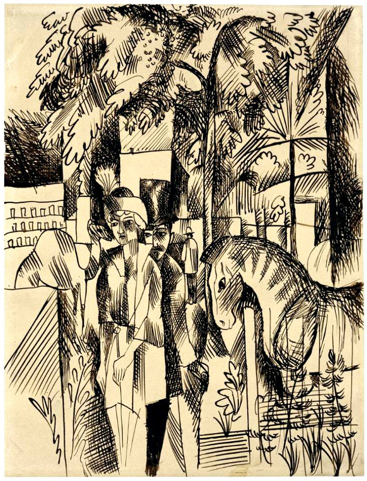 August Macke Im Zoologischen Garten