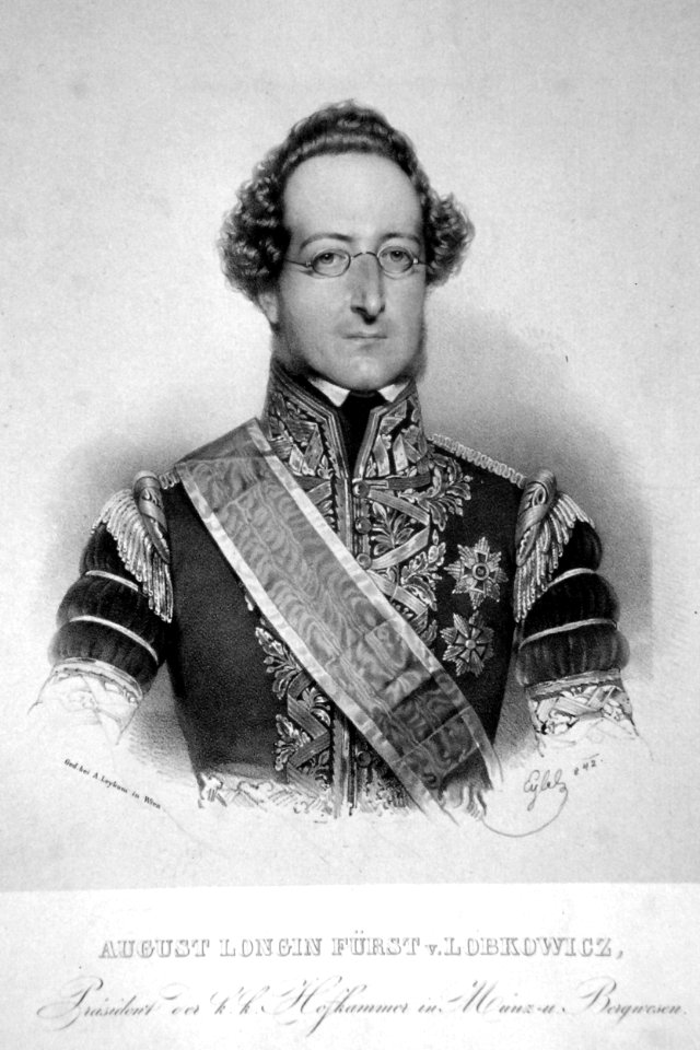 August Longin von Lobkowitz Eybl Litho