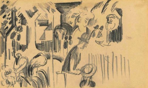 August Macke Studie zum Zoologischen I 1912-1913