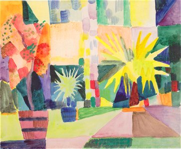 August Macke - Garten am Thunersee