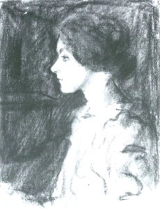 August Macke - Elisabeth Gerhardt - 1908