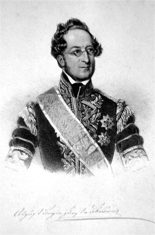 August Longin Fürst vonLobkowitz Litho
