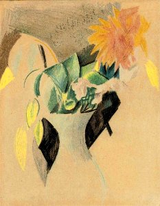 August Macke (1887-1914) Blumen In Weisser Vase II 1913 (20 5 x 16 cm)