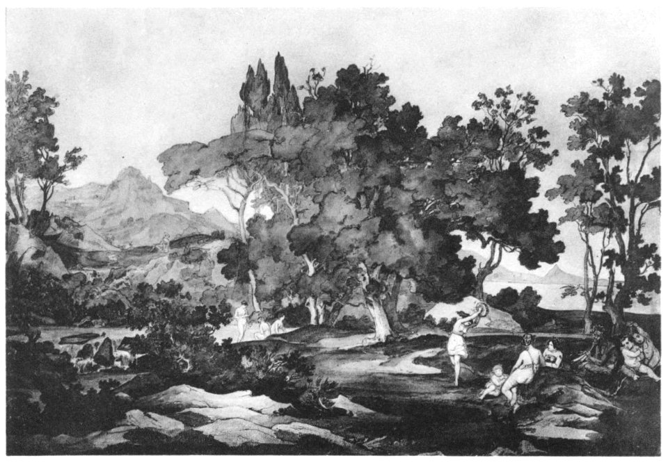 August Lucas Italienische Landschaft (Studie)
