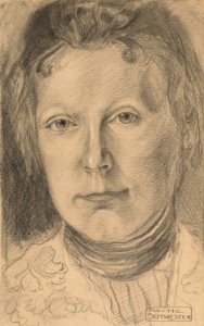 August Macke Bildnis Ottilie Macke 1902