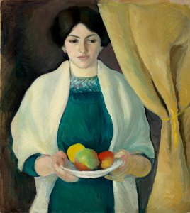 August Macke - Porträt mit Äpfeln - G 13326 - Lenbachhaus